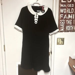 Hell Bunny Vintage 4XL Dress - Black and White